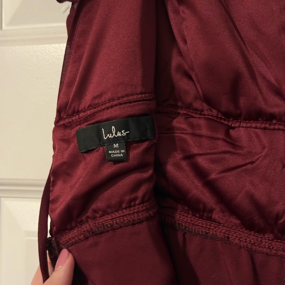 Lulu's Deep Red Maxi Dress - Picture 6 of 8
